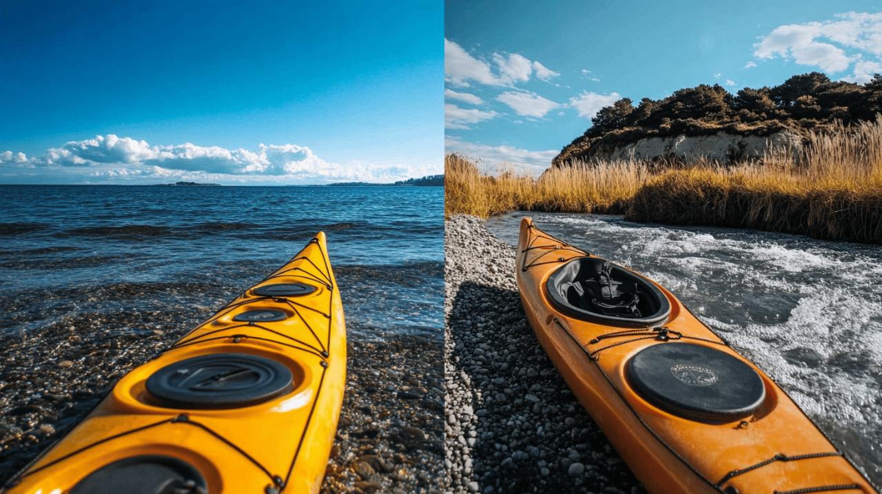 Quelle est la difference entre un kayak de mer et un kayak de riviere : focus sur la stabilite